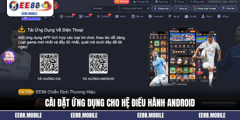 Cài đặt ứng dụng cho hệ điều hành Android
