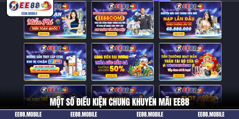 Một số điều kiện chung khuyến mãi EE88